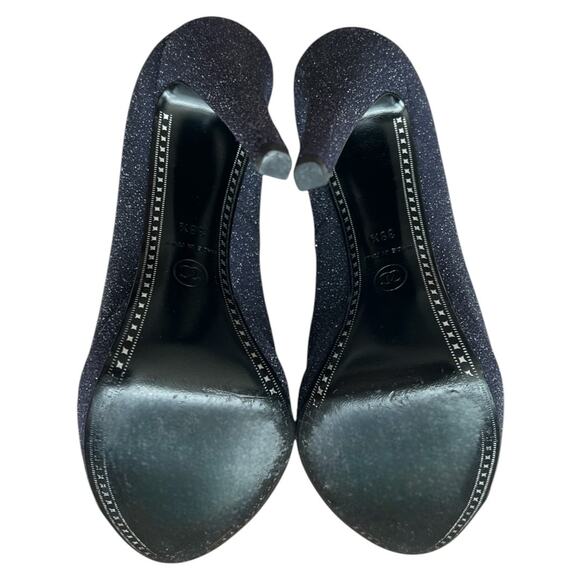 CHANEL Glitter Heels in Blue and Green - Picture 9 of 16